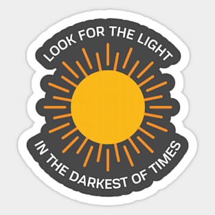 Look For The Light Inspirational Sticker